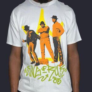 'RUN DMC' Vintage White Tee